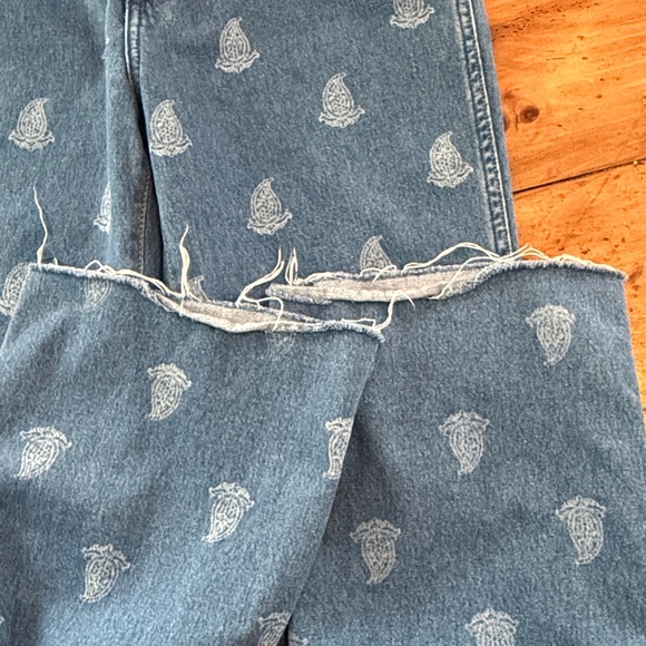 Wrangler Paisley Print Westward high rise Bootcut jean 29x32 - Picture 12 of 14